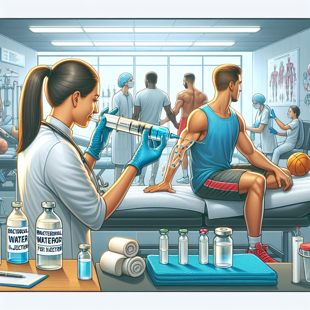 L'acqua battericida per iniezioni come complemento alle terapie sportive
